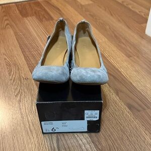 J. Crew Women's Anya Gray Suede Ballet Flats
